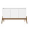 Manhattan Comfort Mid-Century Modern Gales 48.50 Sideboard with Solid Wood Legs in Matte White SB-62676-WH - alternate 4